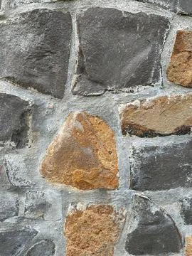 Close-up of stone wall Stock Photos