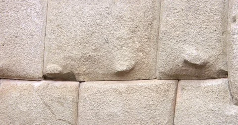 Close up of a Stonewall in Cuzco Peru Video stock 78704458