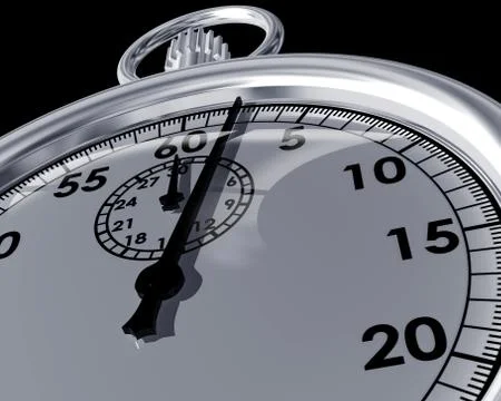 Close up of a stopwatch Stock Illustration