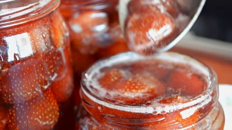 Close the strawberries Stock Footage 93302478