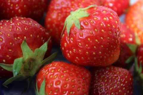 Close-up of strawberries Foto stock