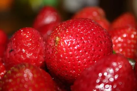 Close-up strawberries Stock Photos