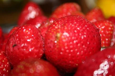 Close-up strawberries Stock Photos