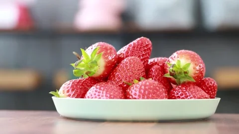 Close up of strawberry 스톡 동영상 303539778