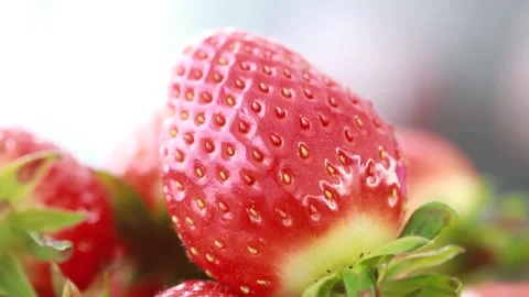 Close up of strawberry Video stock 303539781