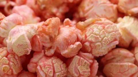 Close-up of Strawberry Popcorn Rotating Vídeo Stock 272284622