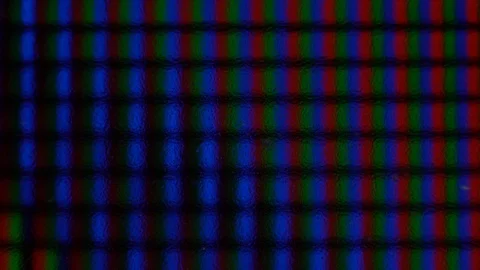 Close-up of structure and shape of an IPS matrix with pattern Stock Footage 93601663