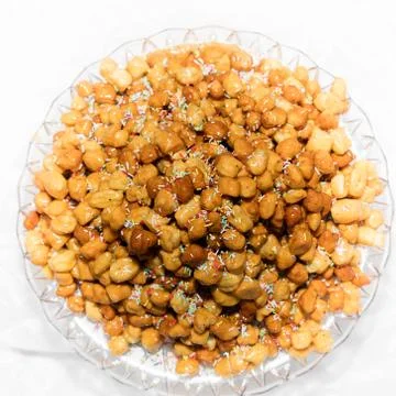 Close up of  struffoli Stock Photos