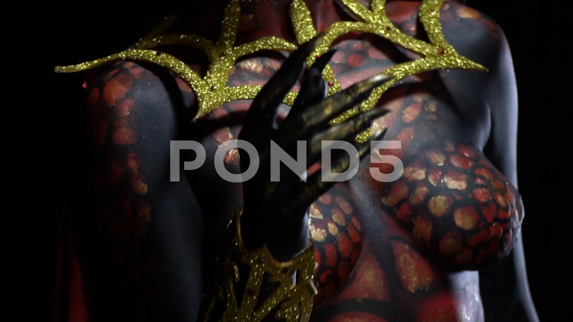 Close up of a succubus with long nails a... | Stock Video | Pond5