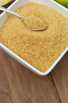 Close up sugar and sugarcane Stock Photos