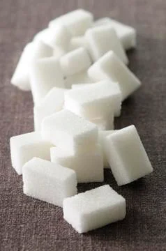 Close-up of Sugar Cubes, Studio Shot Stock Photos