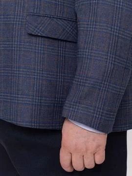 Close up of suit jacket sleeve and flap pocket Stock Photos
