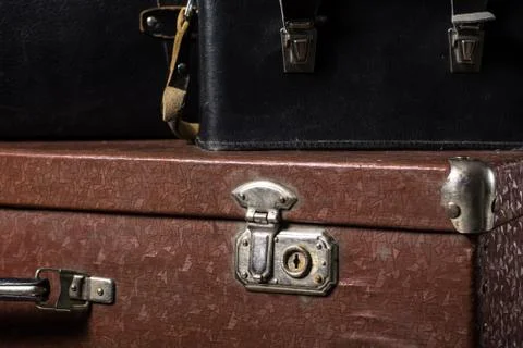 Close-up of a suitcase Stock Photos