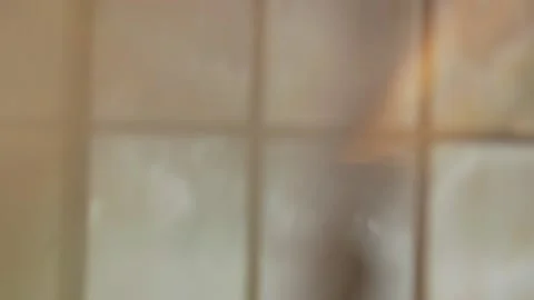 Close up of sun lit winter windows with bokeh Stock Footage 136340317