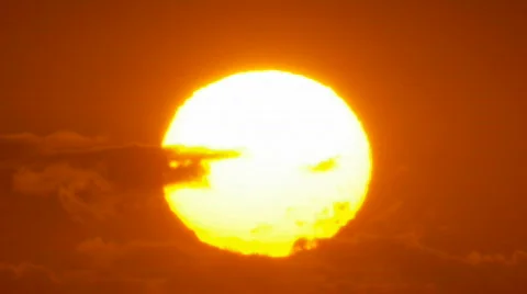 Close-up Sun Rise Sunrise Time Lapse Stock Footage