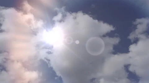 Close up sun, time-lapse Stock Footage 159376545