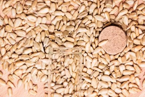 Close up of sunflower seeds Stock Photos