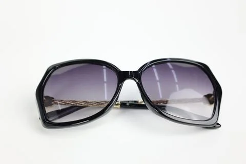 Close-up of sunglasses on white background 스톡 사진