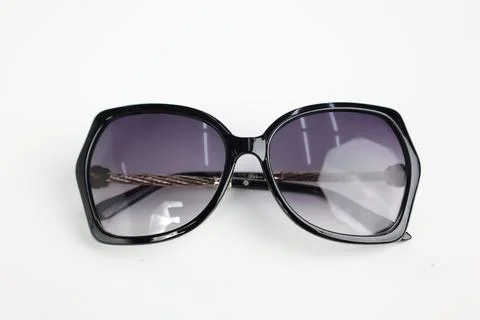Close-up of sunglasses on white background Stock Photos