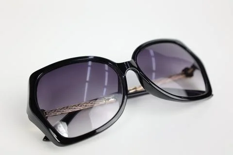 Close-up of sunglasses on white background 스톡 사진