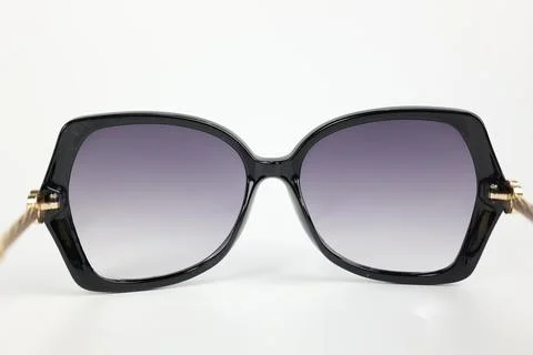 Close-up of sunglasses on white background 库存照片