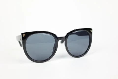 Close-up of sunglasses on white background 스톡 사진