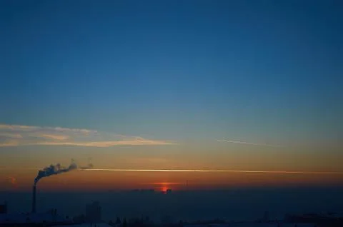 A close up of a sunset Stock Photos