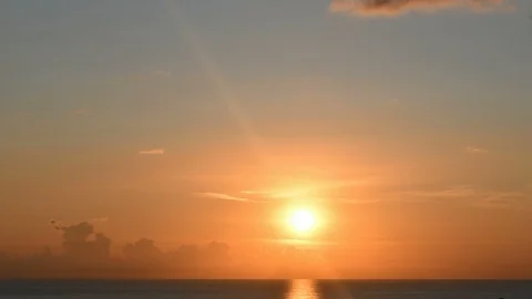 Close up of sunset on the sea Stock Footage 113676347