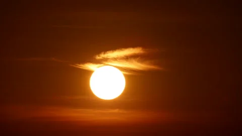 Close-up Sunset time lapse. Stock Footage 308455293