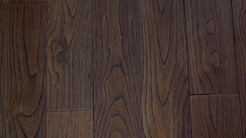 Close-up superb expensive solid wood floor walnut Board with beautiful texture,  Video stock 118818262