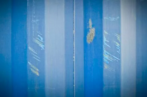 Close up surface dirty texture of the Blue container without labels. Vintage Stock Photos