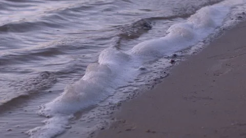 Close-up of the surface of the water in the river Видео 121997120