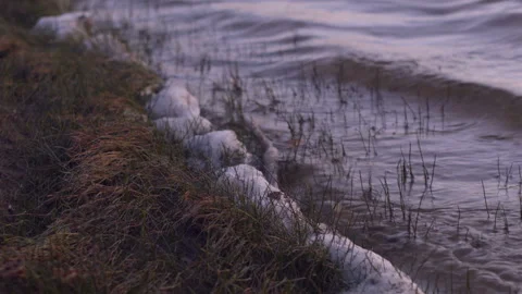 Close-up of the surface of the water in the river Vídeo Stock 122001679