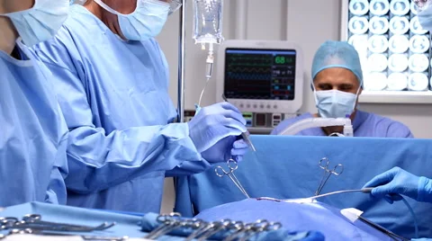 Close Up Of Surgeon Stock Footage 43351668