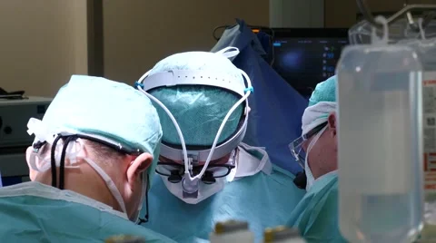 Close-up of surgeon's team performing a cardiac surgery, 4k footage 스톡 동영상 55973706