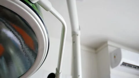 Close-up of surgical lamp Stock Footage 204990723