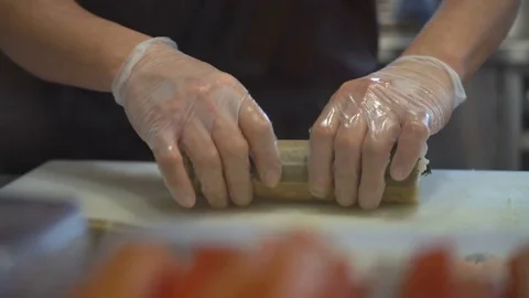 Close-up of Sushi Cuts Stock Footage 75327404