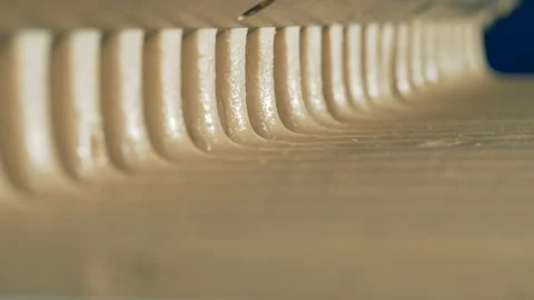 Close up of sweet lines running down Stock Footage 85922773