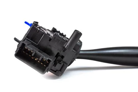 Close-up. Switches the direction indicator switch lever, also turns on the .. Stock Photos