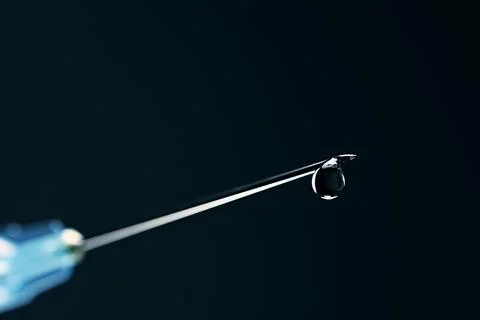 Close up of syringe needle Stock Photos