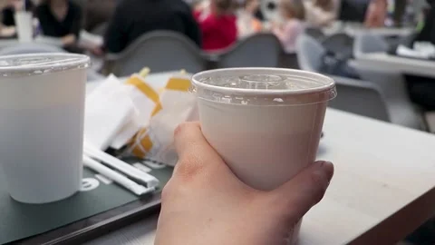 Close up of table with food and drinks. Stock-Footage 237887046
