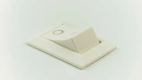 Close-up of table lamp switch turning on and off with index finger. Video U.. Video stock 70566429