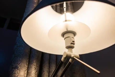 A Close-up of the Table Lamp's Interior Structure Stock Photos