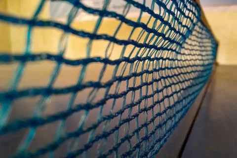 Close up of table tennis net Stock Photos