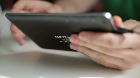 Close-up of a tablet in your hands Stock Footage 48908498