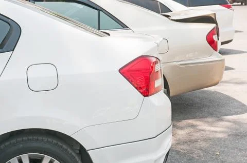Close-up of a taillight on the car Stock Photos