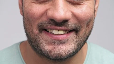 Close up of talking mouth. Stock Footage 94352268