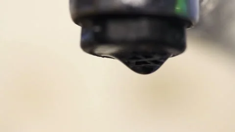 A close up of a tap dripping Stock Footage 145230117