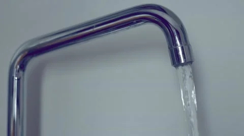 Close up of tap water Stock-Footage 55254328