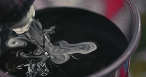 Close up tattoo artist shows the process of getting tattoos with paint. Stock Footage 236341866